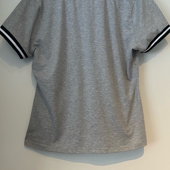 SHEIN Plus Striped Trim Heather Knit Tee - Picture 2 of 5